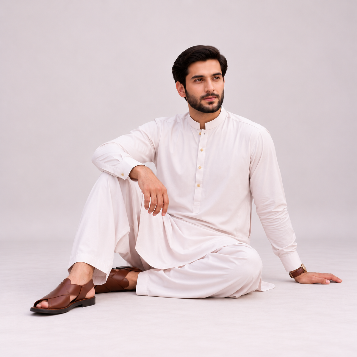 KHATTAB-ARABIC SOFT COTTON - BEIGE