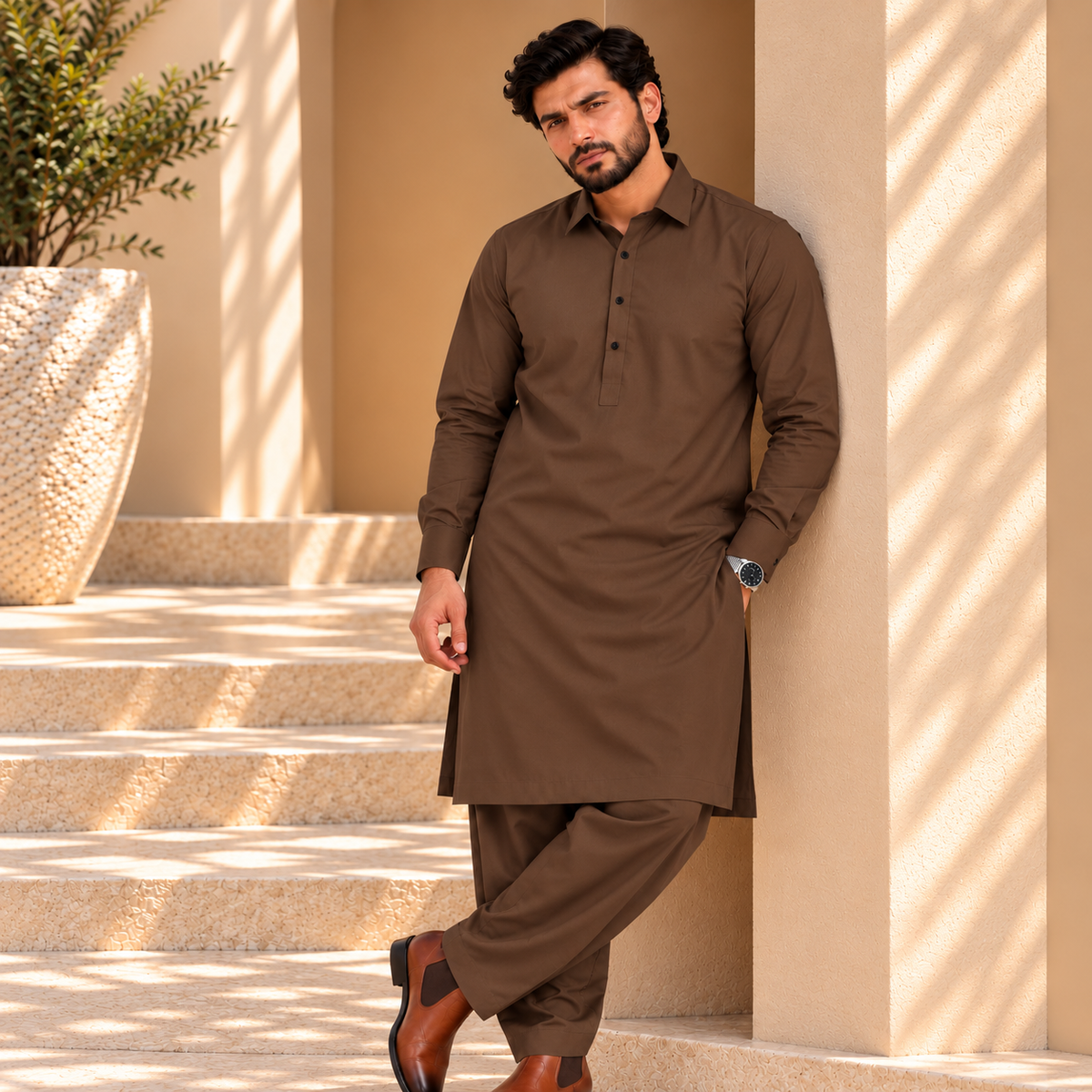 SIDDIQ E AKBAR-4 SAEASON MILKY WASH 'N WEAR- BROWN