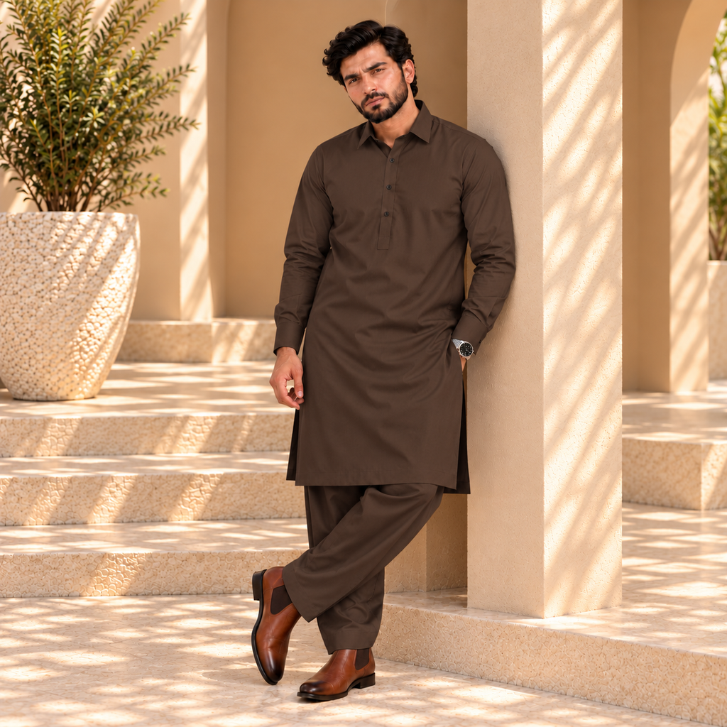 SIDDIQ E AKBAR-4 SAEASON MILKY WASH 'N WEAR- DARK GRAY BROWN