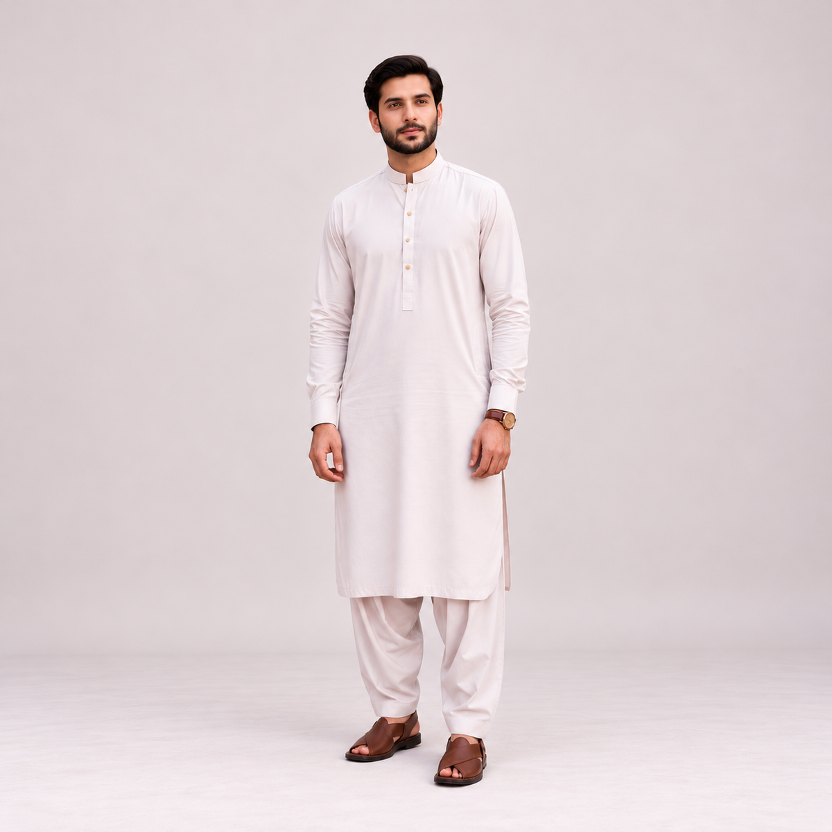 KHATTAB-ARABIC SOFT COTTON - BEIGE