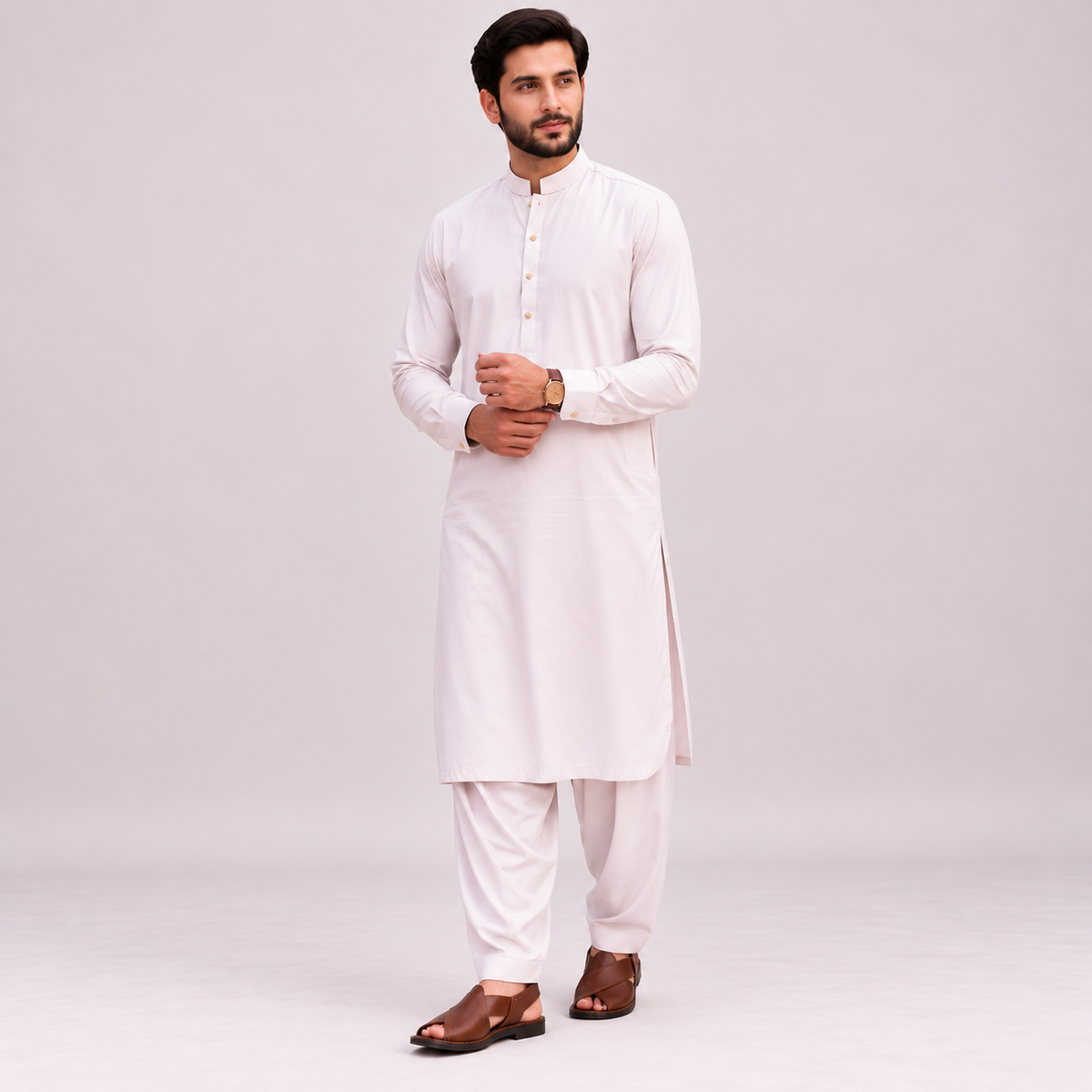 KHATTAB-ARABIC SOFT COTTON - BEIGE