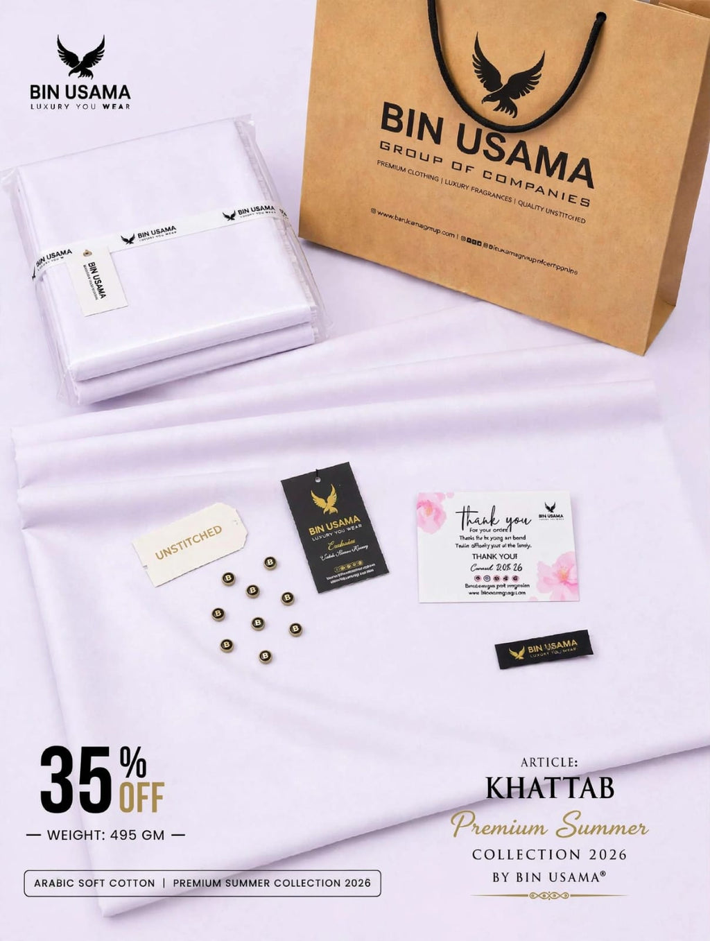 KHATTAB-ARABIC SOFT COTTON