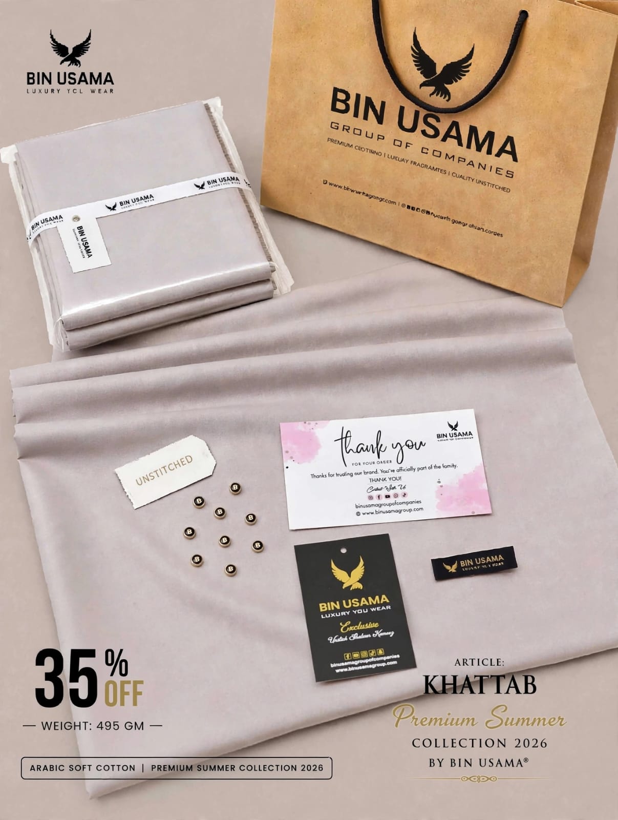 KHATTAB-ARABIC SOFT COTTON