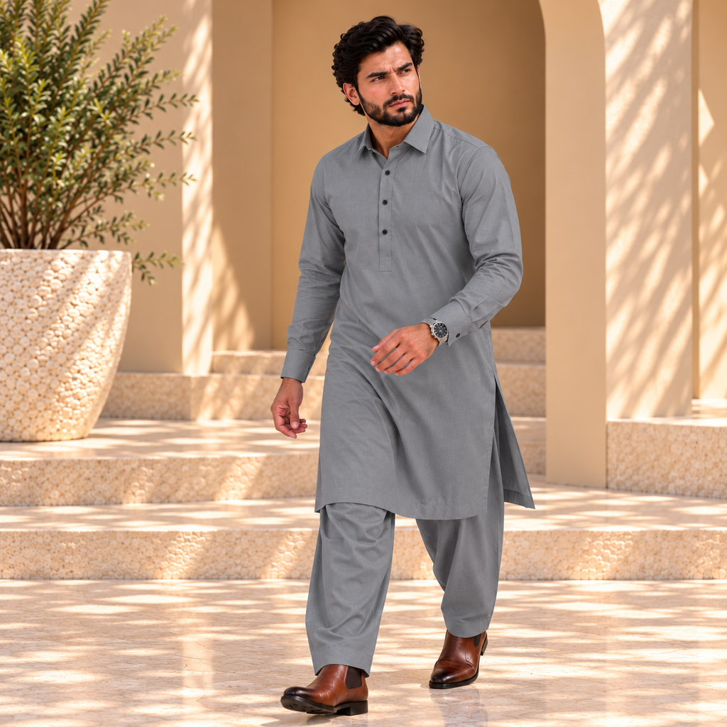 SIDDIQ E AKBAR-4 SAEASON MILKY WASH 'N WEAR- GRAY