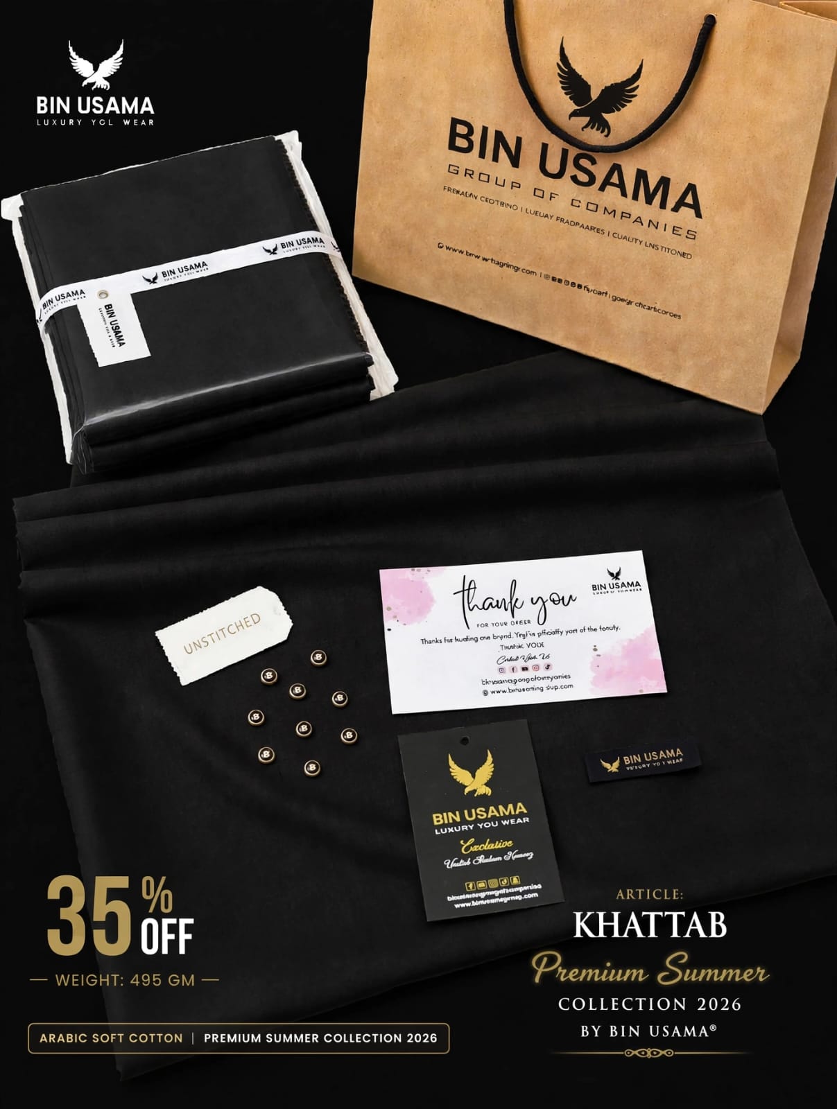 KHATTAB-ARABIC SOFT COTTON
