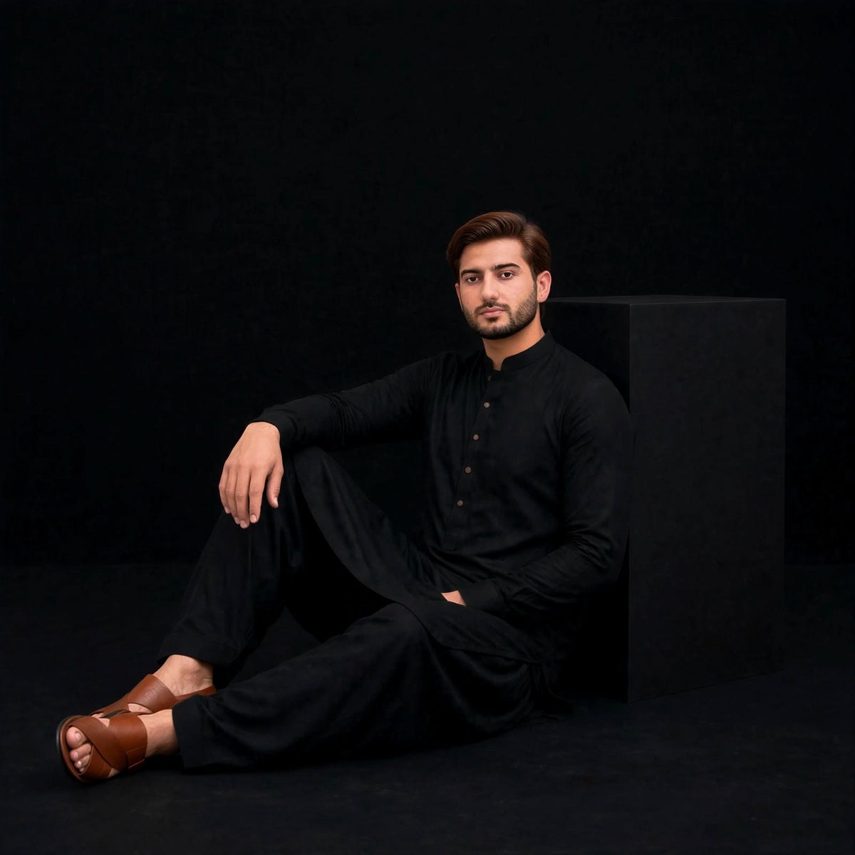 KHATTAB-ARABIC SOFT COTTON - BLACK
