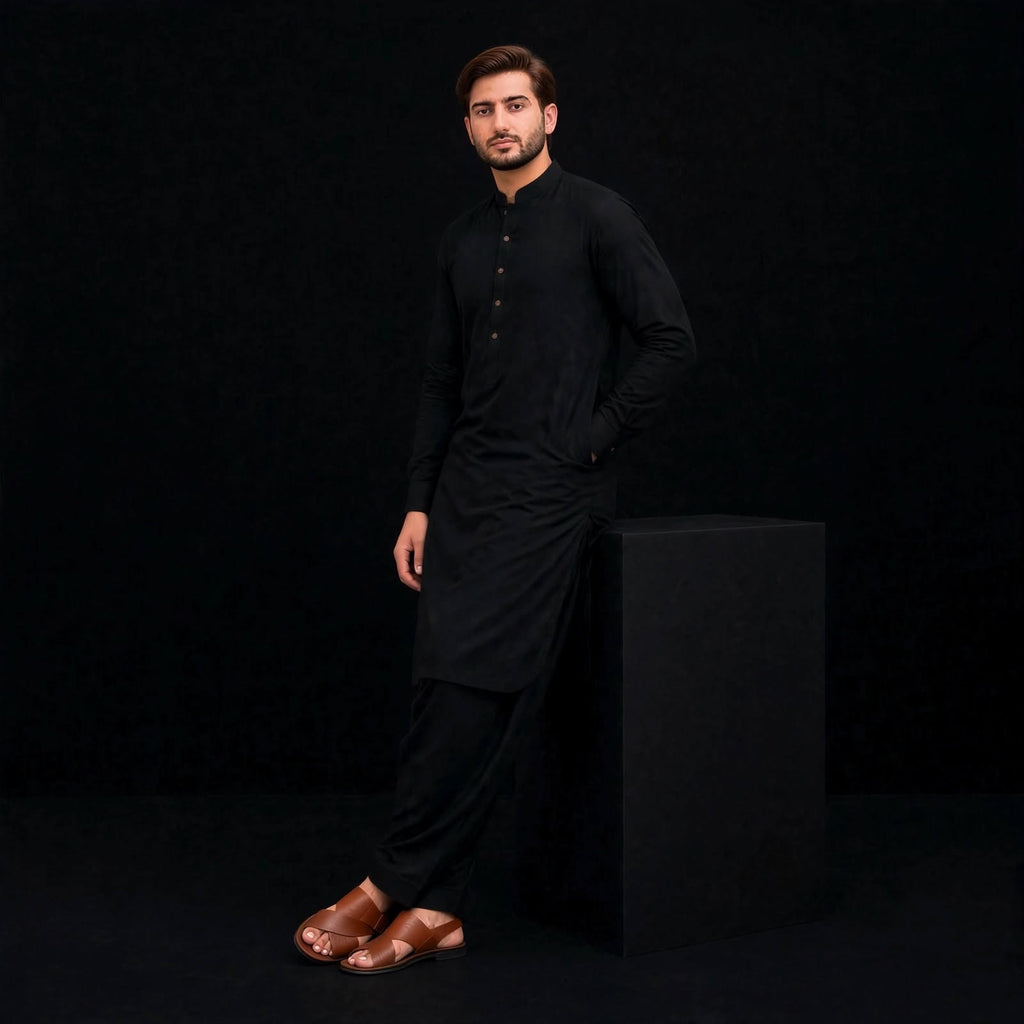 KHATTAB-ARABIC SOFT COTTON - BLACK