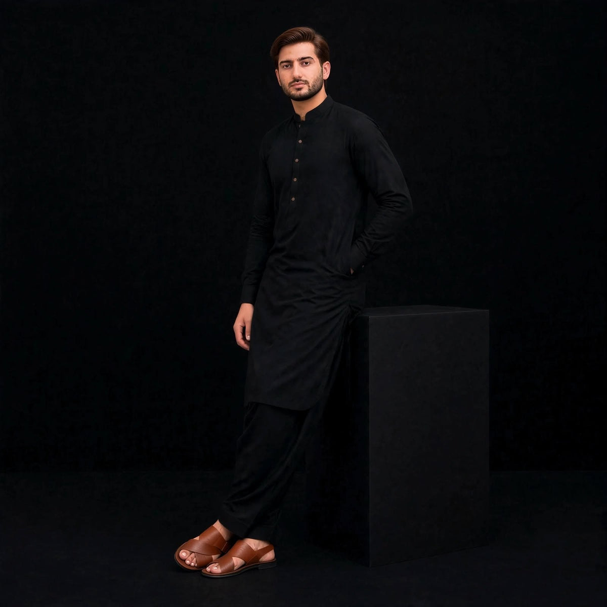 KHATTAB-ARABIC SOFT COTTON - BLACK