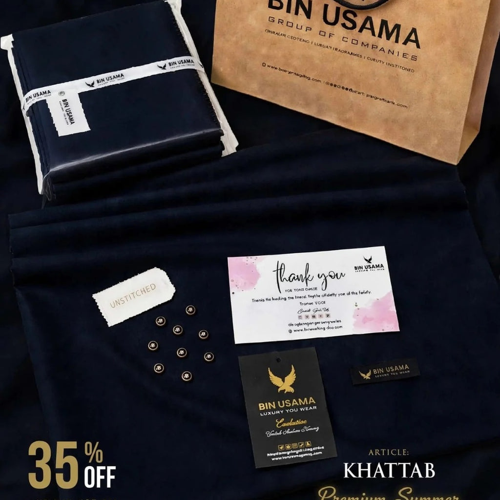 KHATTAB-ARABIC SOFT COTTON - DARK NEAVY BLUE