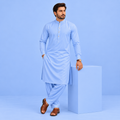 KHATTAB-ARABIC SOFT COTTON - SKY BLUE
