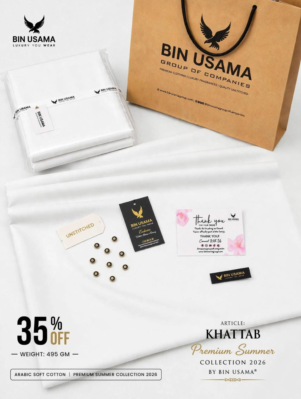 KHATTAB-ARABIC SOFT COTTON