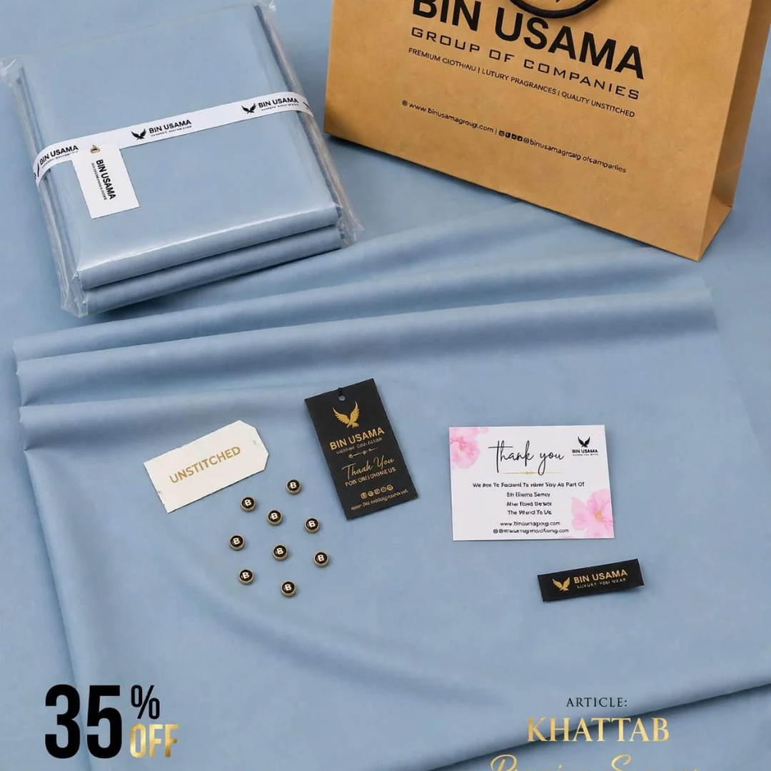 KHATTAB-ARABIC SOFT COTTON-Powder-Blue