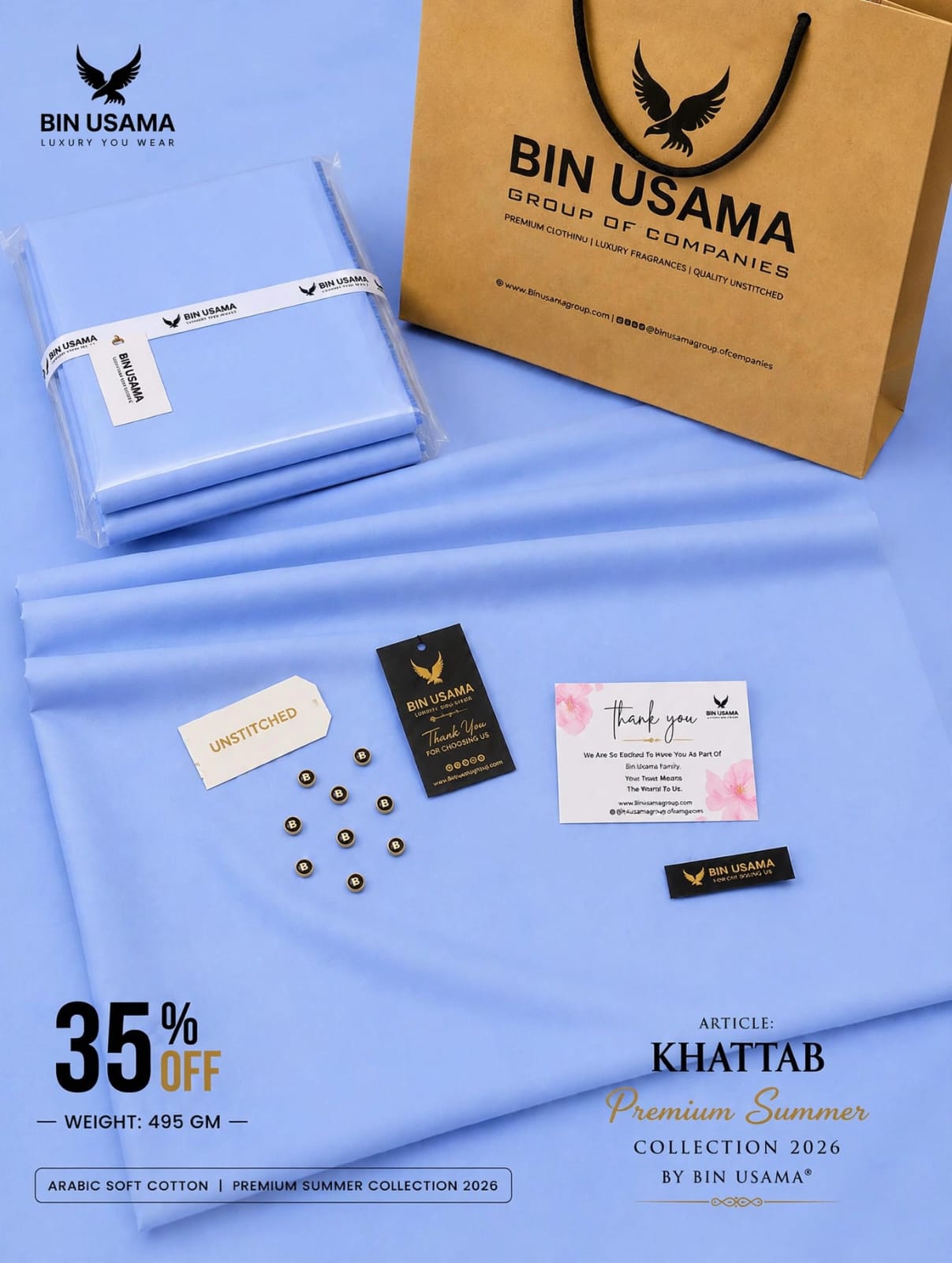 KHATTAB-ARABIC SOFT COTTON