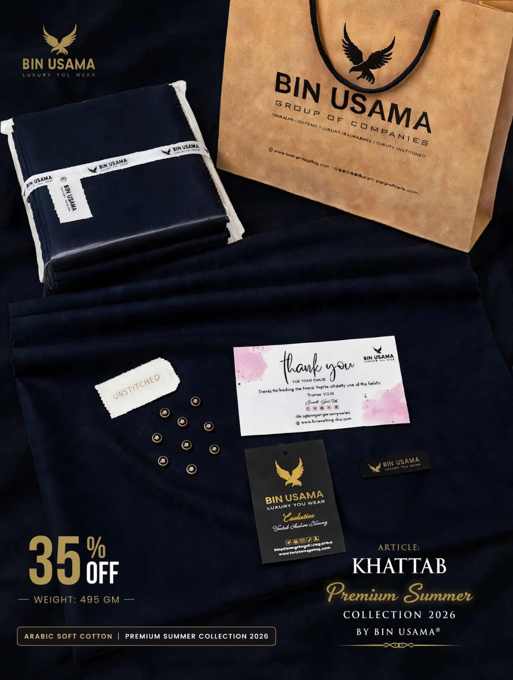 KHATTAB-ARABIC SOFT COTTON