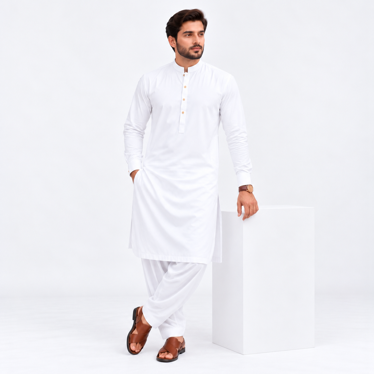 KHATTAB-ARABIC SOFT COTTON - OFF WHITE