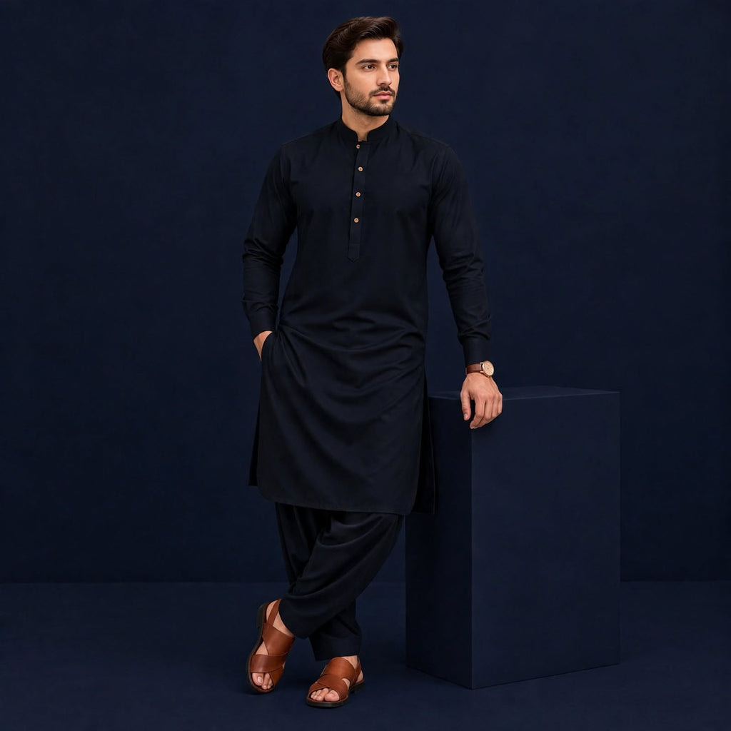 KHATTAB-ARABIC SOFT COTTON - DARK NEAVY BLUE